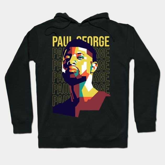 Paul George on WPAP Style Hoodie by pentaShop